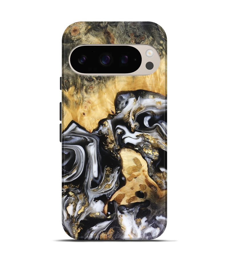 Pixel 10 Pro Wood Live Edge Phone Case - Bjorn (Black & White, 816152)