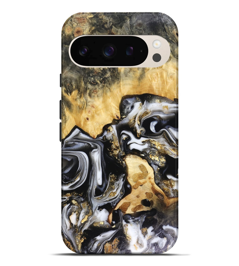 Pixel 10 Pro XL Wood Live Edge Phone Case - Bjorn (Black & White, 816152)
