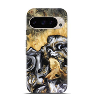 Pixel 9 Pro Wood Live Edge Phone Case - Bjorn (Black & White, 816152)
