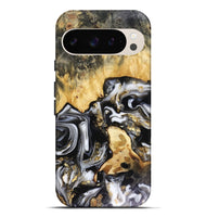 Pixel 9 Pro XL Wood Live Edge Phone Case - Bjorn (Black & White, 816152)