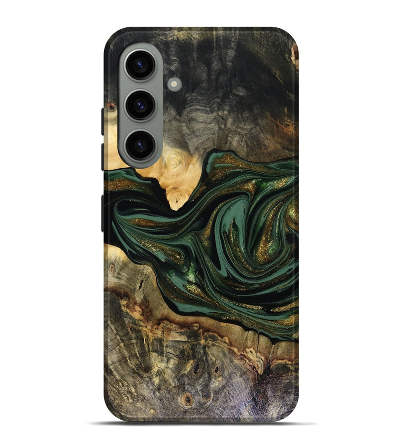 Galaxy S24 Plus Wood Live Edge Phone Case - Nixon (Green, 816155)