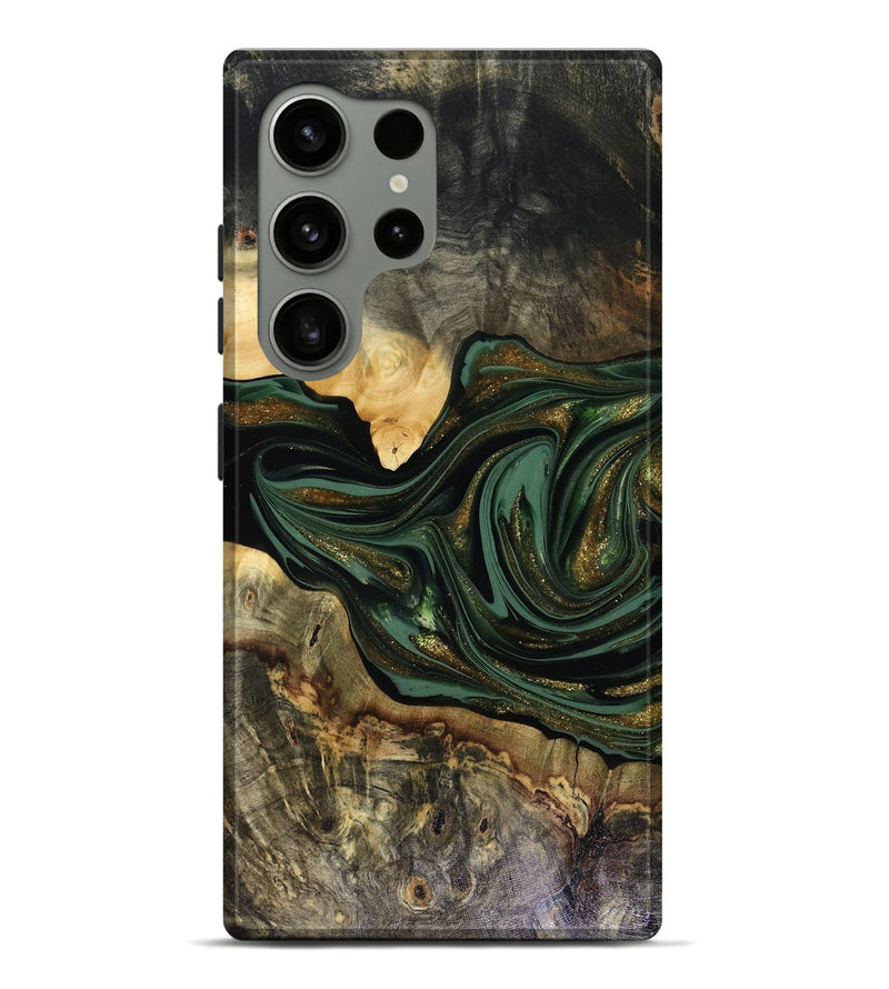 Galaxy S24 Ultra Wood Live Edge Phone Case - Nixon (Green, 816155)