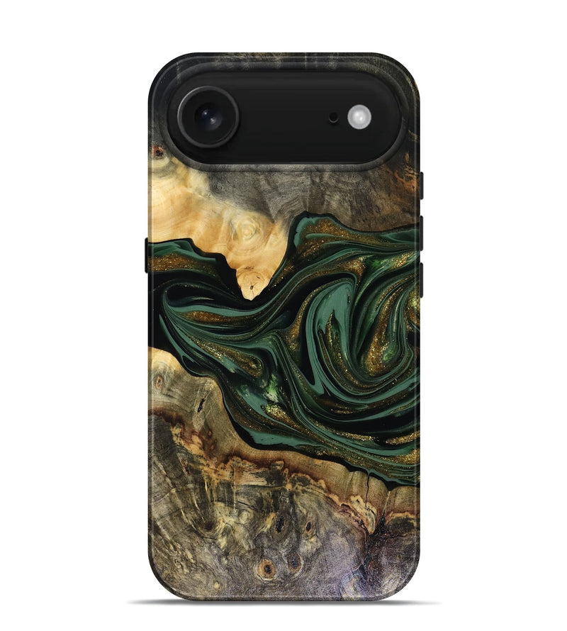 iPhone 17 Air Wood Live Edge Phone Case - Nixon (Green, 816155)