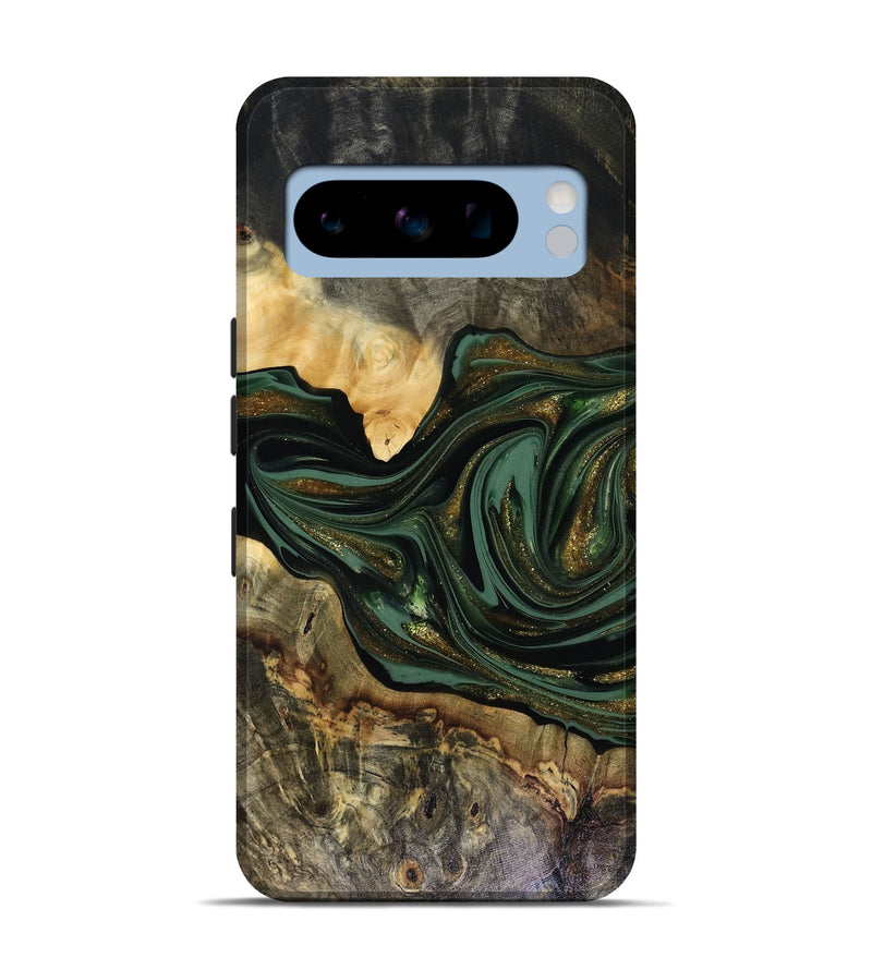 Pixel 8 Pro Wood Live Edge Phone Case - Nixon (Green, 816155)