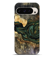 Pixel 9 Pro XL Wood Live Edge Phone Case - Nixon (Green, 816155)