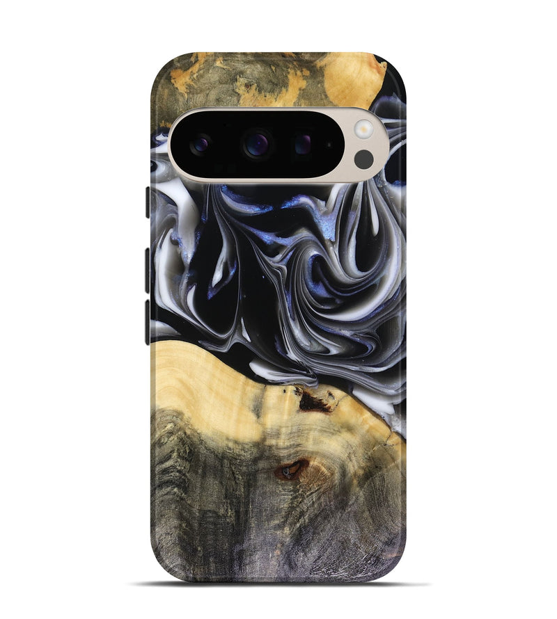 Pixel 10 Wood Live Edge Phone Case - Orpha (Black & White, 816165)