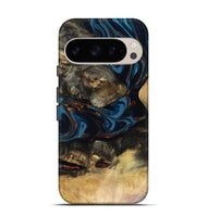 Pixel 10 Pro Wood Live Edge Phone Case - Durward (Teal & Gold, 816166)