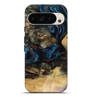 Pixel 9 Pro XL Wood Live Edge Phone Case - Durward (Teal & Gold, 816166)