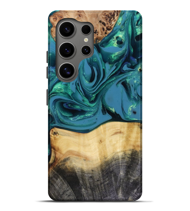 Galaxy S25 Ultra Wood Live Edge Phone Case - Katlynn (Green, 816249)