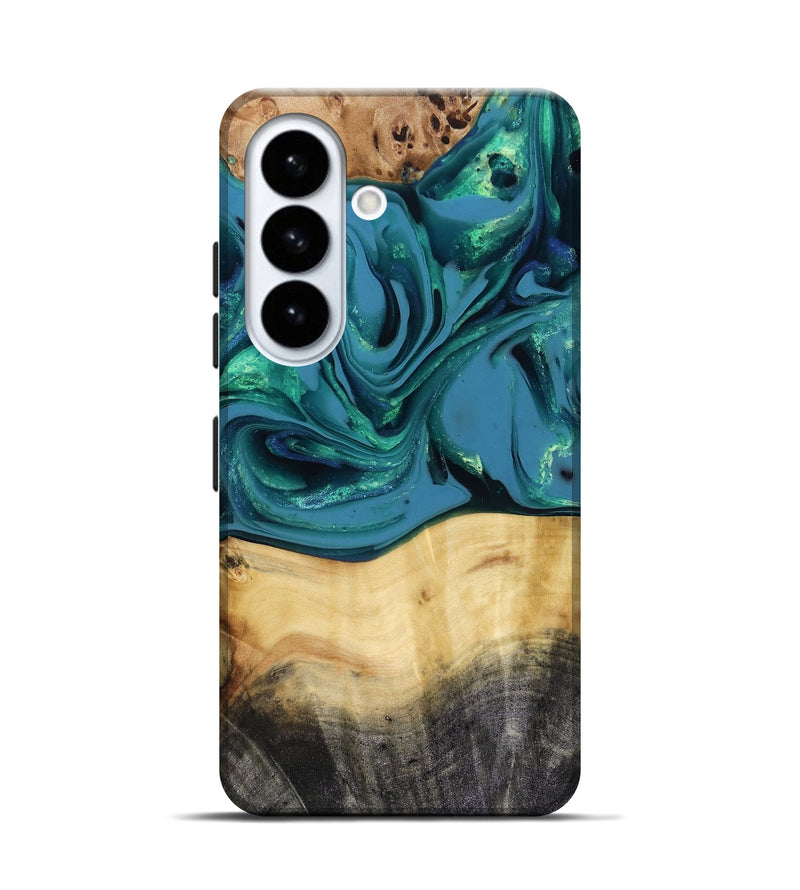 Galaxy S26 Wood Live Edge Phone Case - Katlynn (Green, 816249)