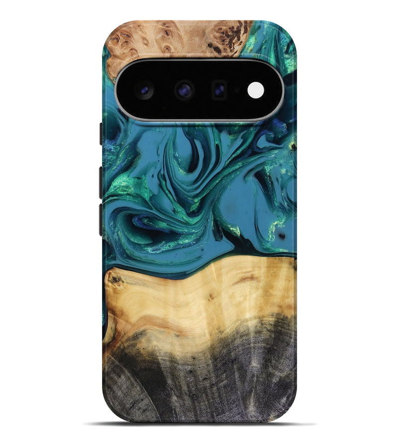 Pixel 11 Pro XL Wood Live Edge Phone Case - Katlynn (Green, 816249)