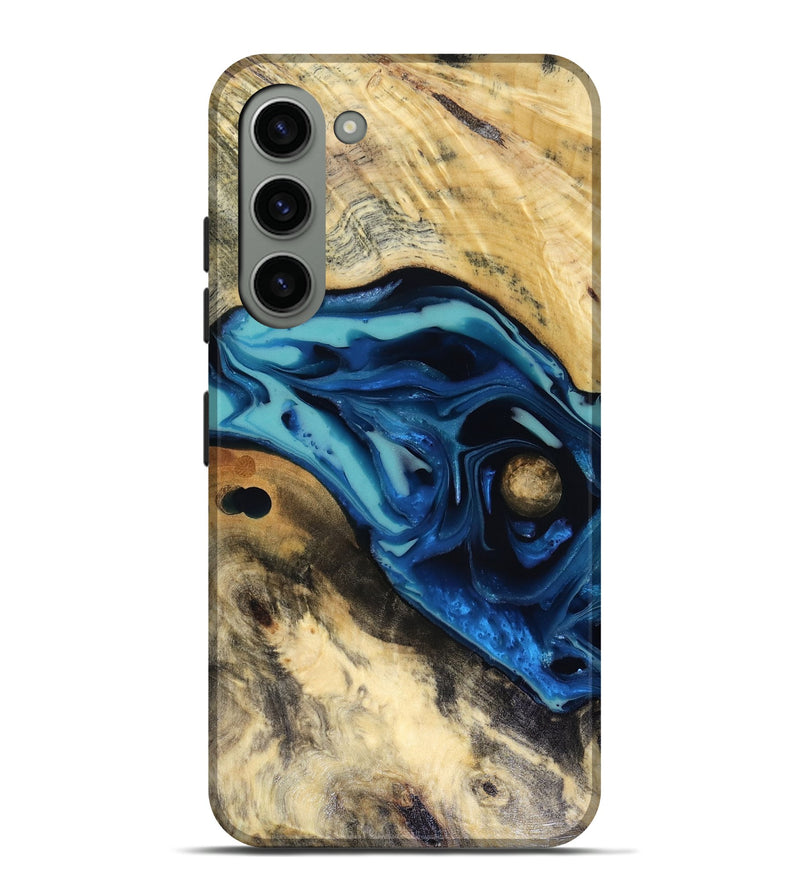 Galaxy S23 Plus Wood Live Edge Phone Case - Hendrix (Blue, 816263)