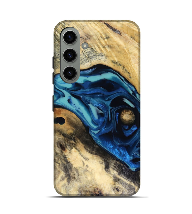 Galaxy S24 Wood Live Edge Phone Case - Hendrix (Blue, 816263)