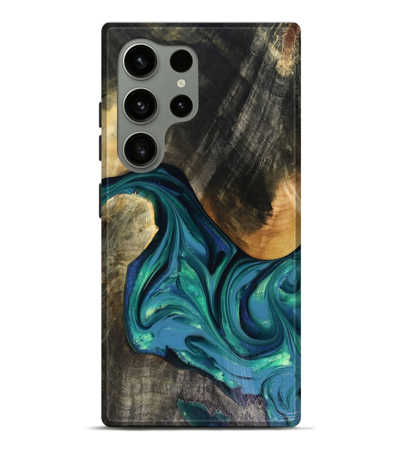Galaxy S24 Ultra Wood Live Edge Phone Case - Cayden (Green, 816264)