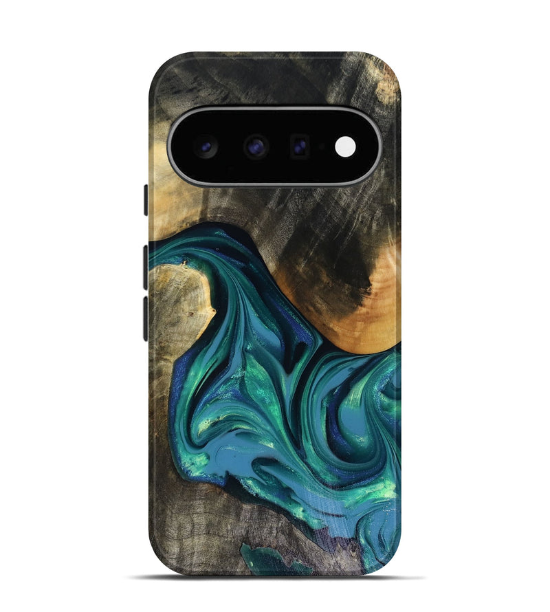 Pixel 11 Wood Live Edge Phone Case - Cayden (Green, 816264)