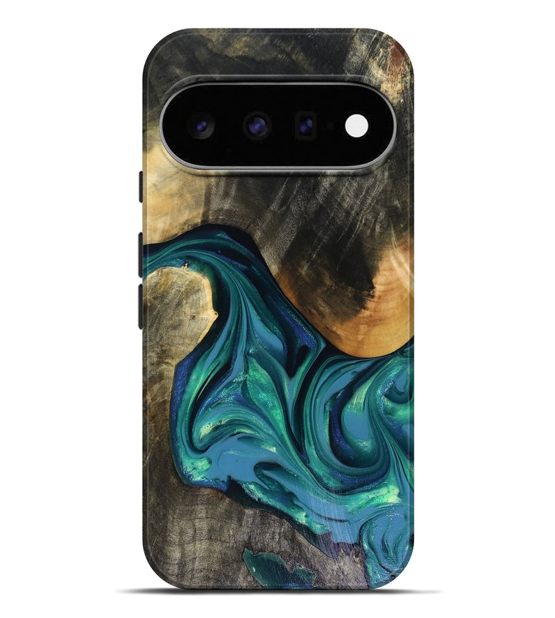 Pixel 11 Pro XL Wood Live Edge Phone Case - Cayden (Green, 816264)