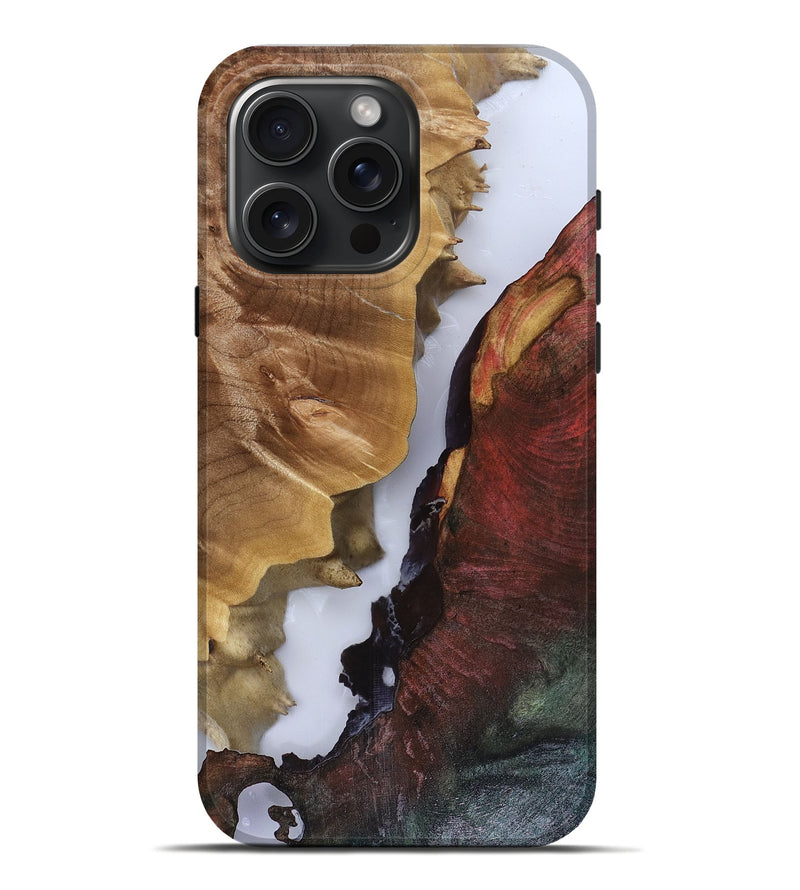 iPhone 16 Pro Max Wood Live Edge Phone Case - Robyn (Clear, 816269)