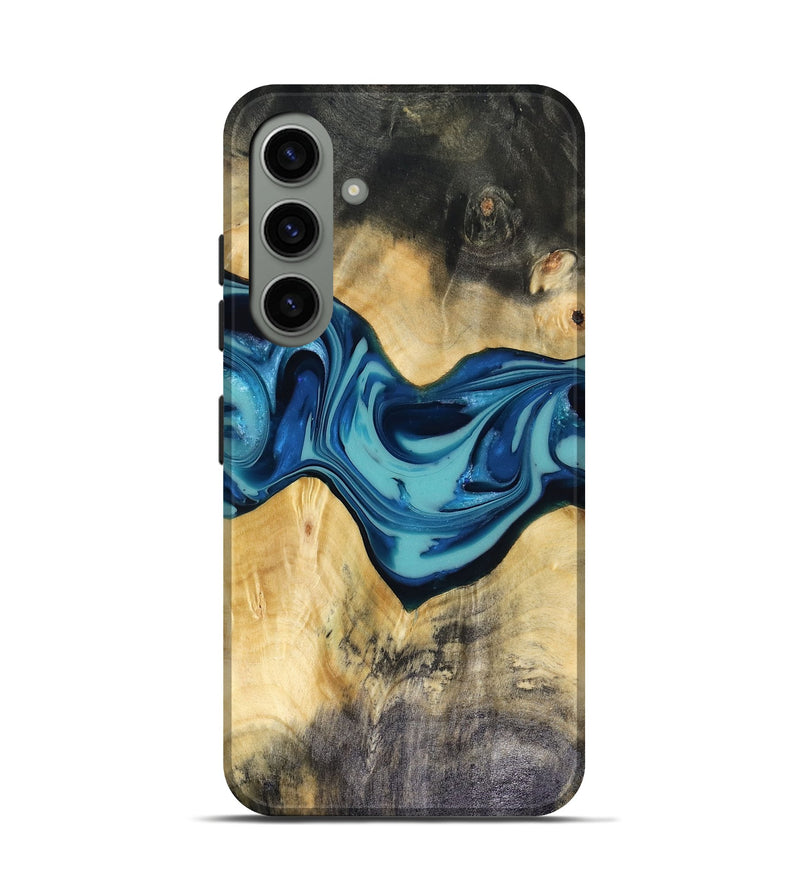 Galaxy S24 Wood Live Edge Phone Case - Asa (Blue, 816270)