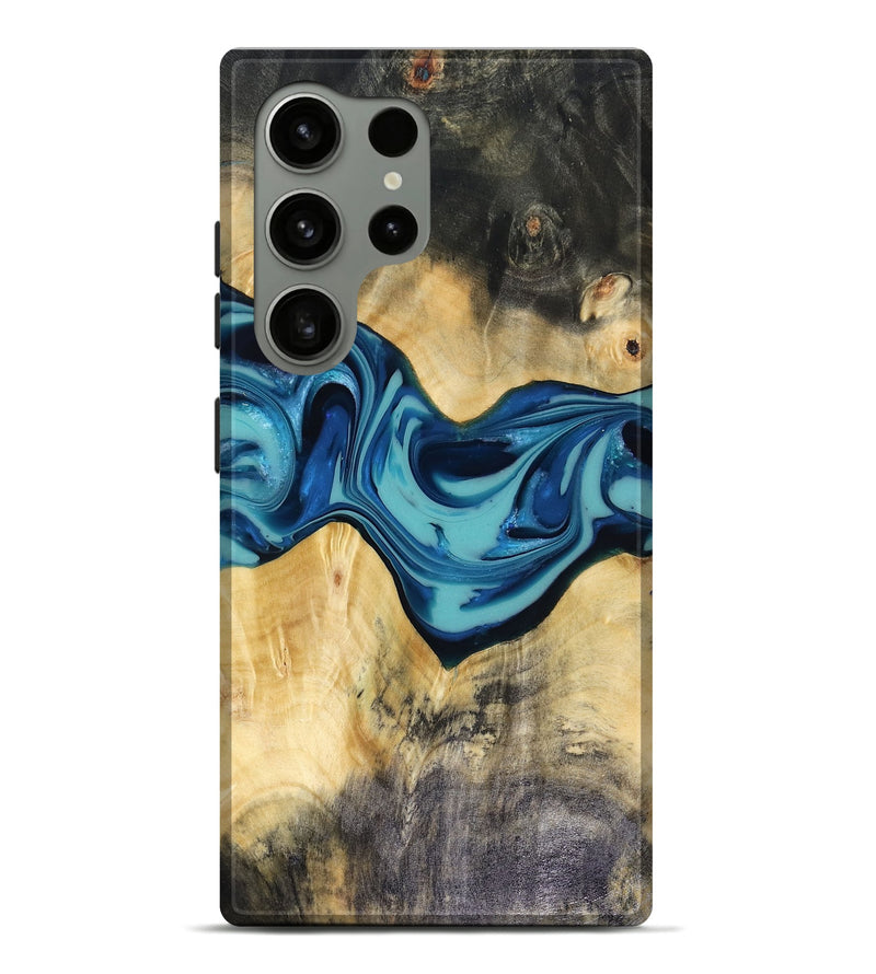 Galaxy S24 Ultra Wood Live Edge Phone Case - Asa (Blue, 816270)