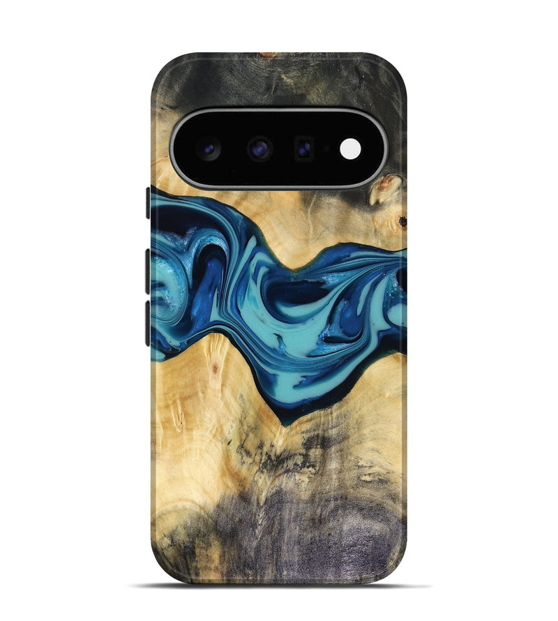 Pixel 11 Wood Live Edge Phone Case - Asa (Blue, 816270)