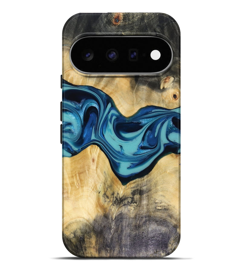 Pixel 11 Pro XL Wood Live Edge Phone Case - Asa (Blue, 816270)