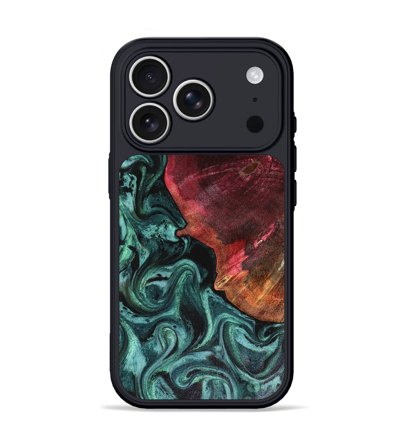 iPhone 17 Pro Wood Phone Case - Dinah (Green, 816282)