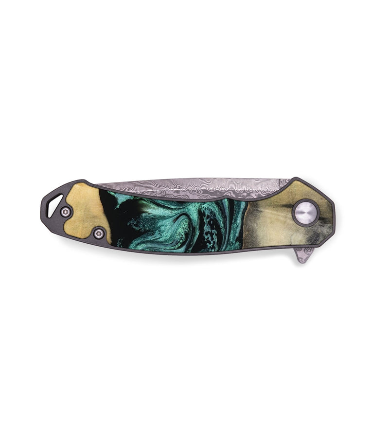 EDC Wood Pocket Knife - Dara (Green, 816286)