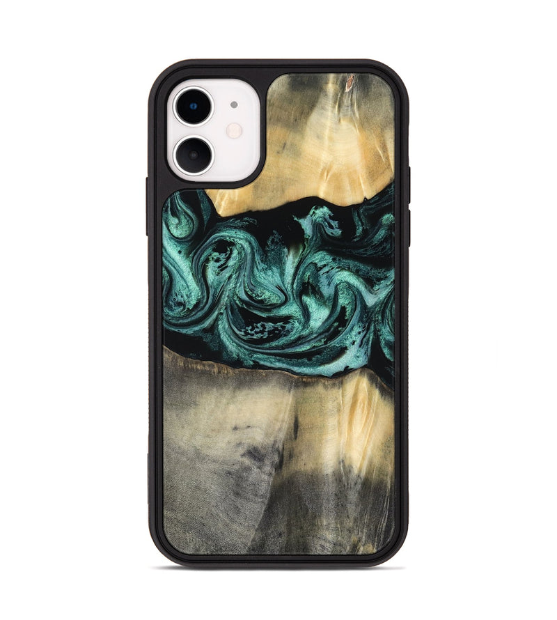 iPhone 11 Wood Phone Case - Dara (Green, 816286)