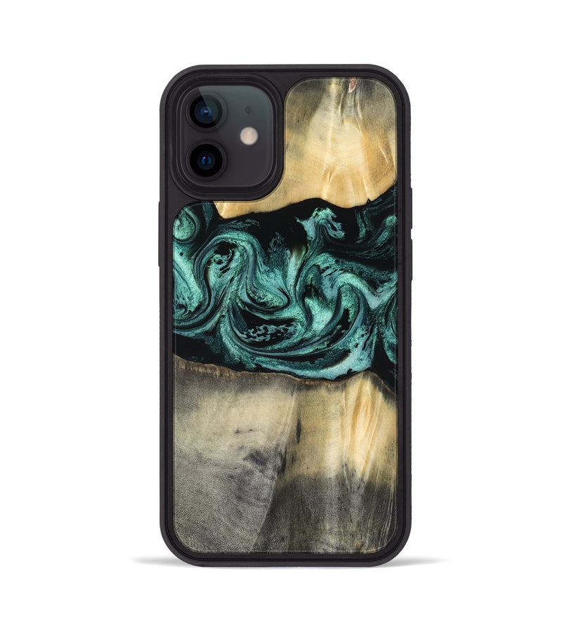 iPhone 12 Wood Phone Case - Dara (Green, 816286)