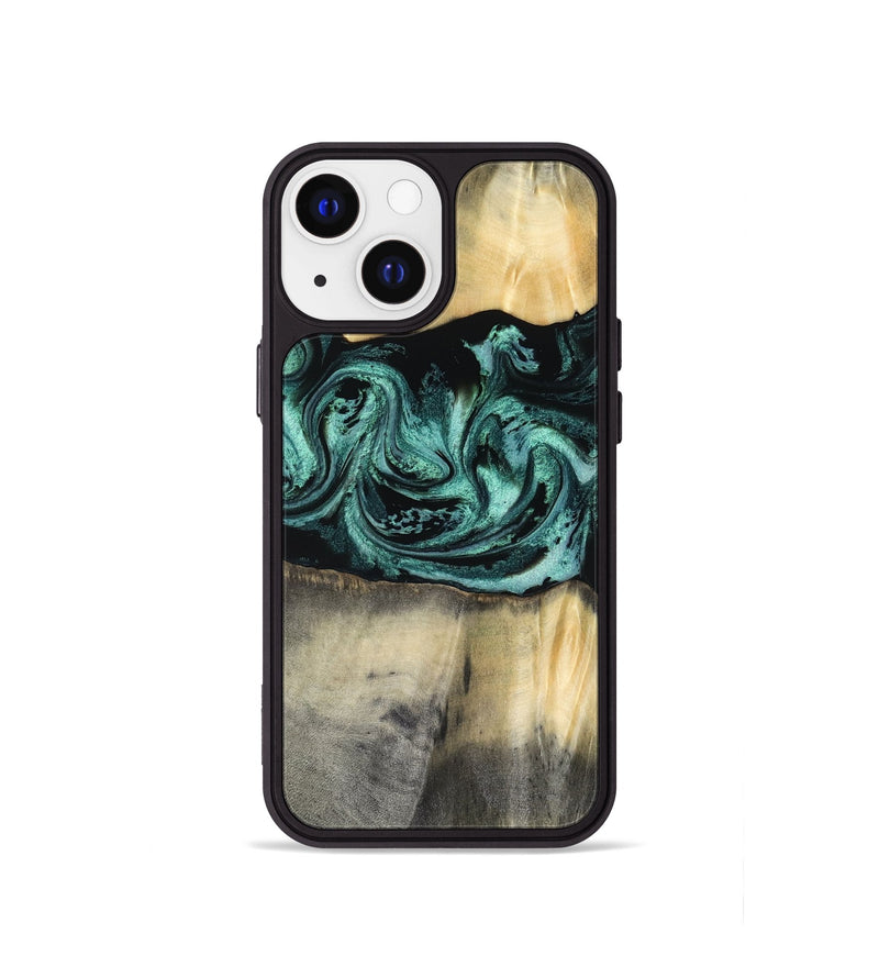 iPhone 13 mini Wood Phone Case - Dara (Green, 816286)