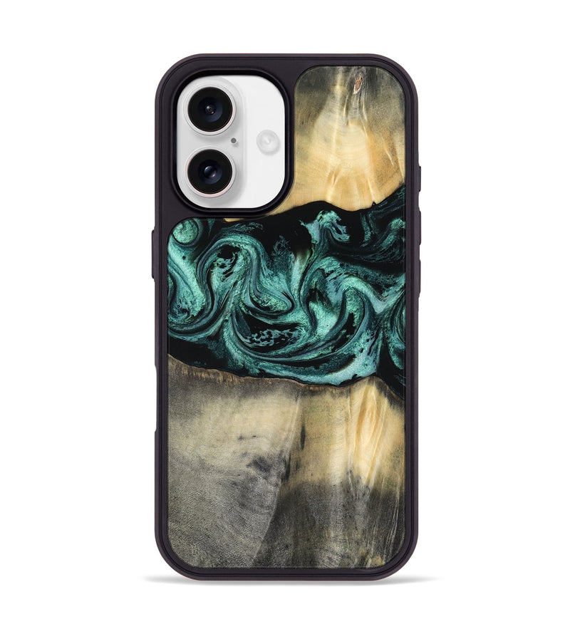 iPhone 17 Wood Phone Case - Dara (Green, 816286)