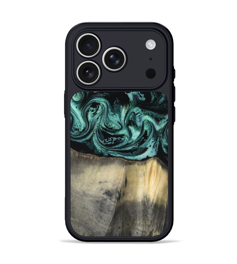 iPhone 17 Pro Wood Phone Case - Dara (Green, 816286)