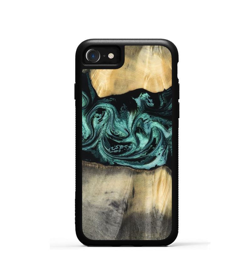iPhone SE Wood Phone Case - Dara (Green, 816286)
