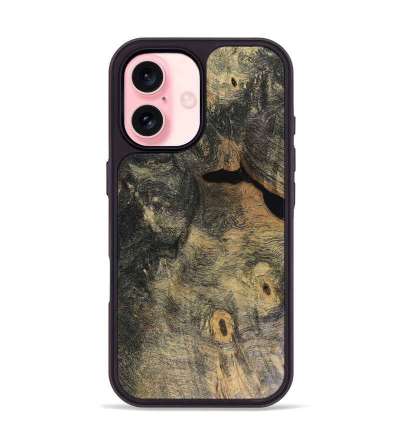 iPhone 16 Wood Phone Case - Shaun (Wood Burl, 816308)