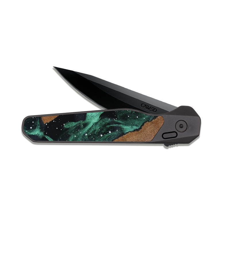 EDC Dark Slate Wood Pocket Knife - Jaylin (Cosmos, 816342)
