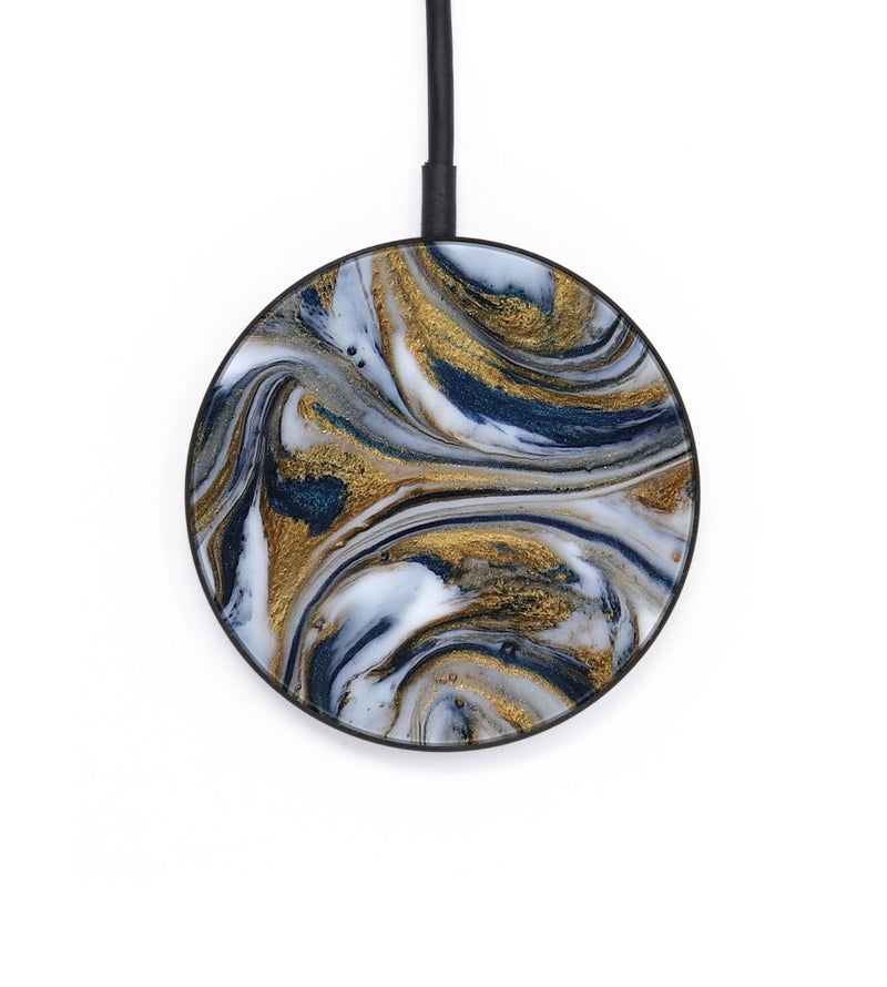 Circle ResinArt Wireless Charger - Dale (Teal & Gold, 816364)