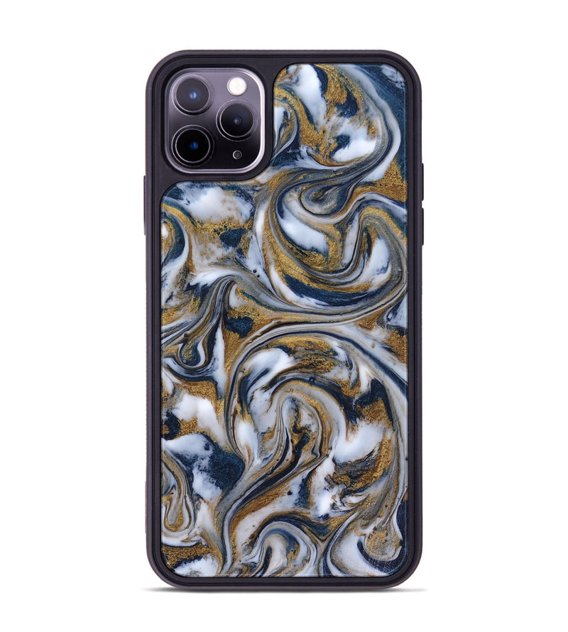 iPhone 11 Pro Max ResinArt Phone Case - Dale (Teal & Gold, 816364)