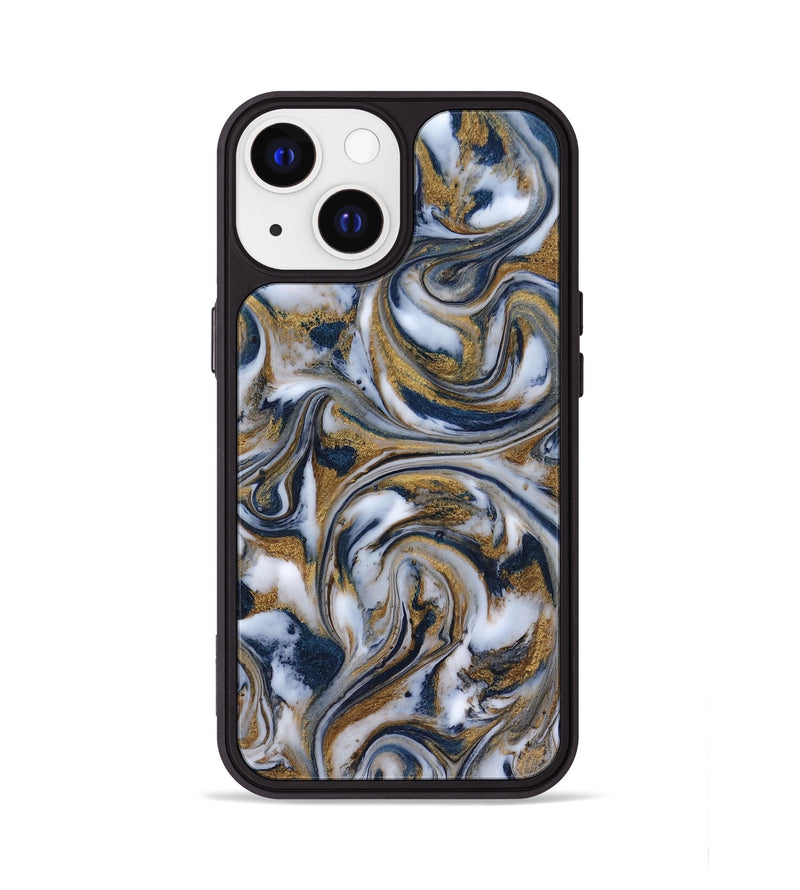 iPhone 13 ResinArt Phone Case - Dale (Teal & Gold, 816364)