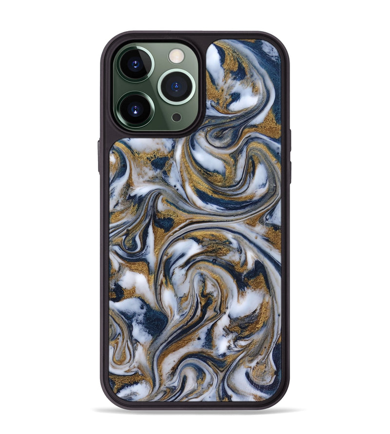 iPhone 13 Pro Max ResinArt Phone Case - Dale (Teal & Gold, 816364)