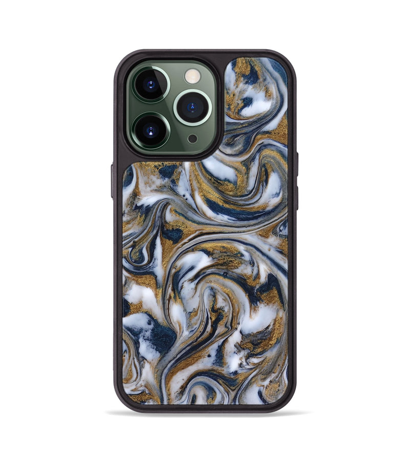 iPhone 13 Pro ResinArt Phone Case - Dale (Teal & Gold, 816364)