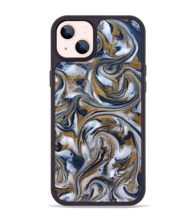 iPhone 14 Plus ResinArt Phone Case - Dale (Teal & Gold, 816364)