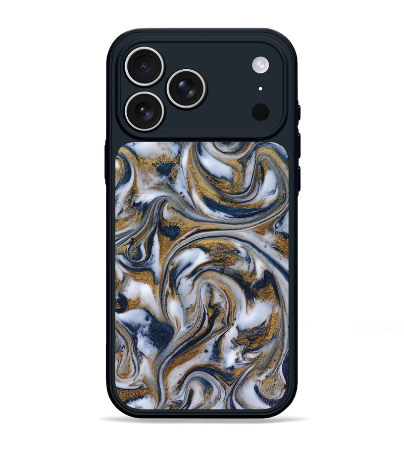 iPhone 17 Pro Max ResinArt Phone Case - Dale (Teal & Gold, 816364)