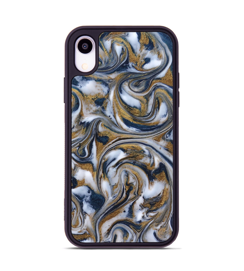 iPhone Xr ResinArt Phone Case - Dale (Teal & Gold, 816364)