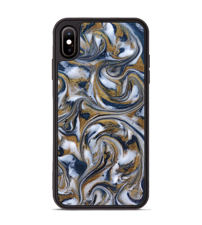 iPhone Xs Max ResinArt Phone Case - Dale (Teal & Gold, 816364)