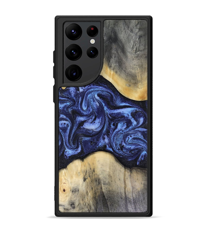 Galaxy S22 Ultra Wood Phone Case - Jeannie (Blue, 816366)