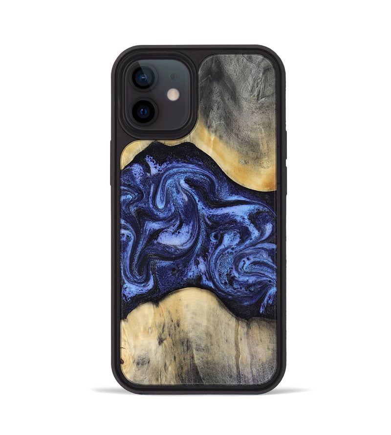 iPhone 12 Wood Phone Case - Jeannie (Blue, 816366)