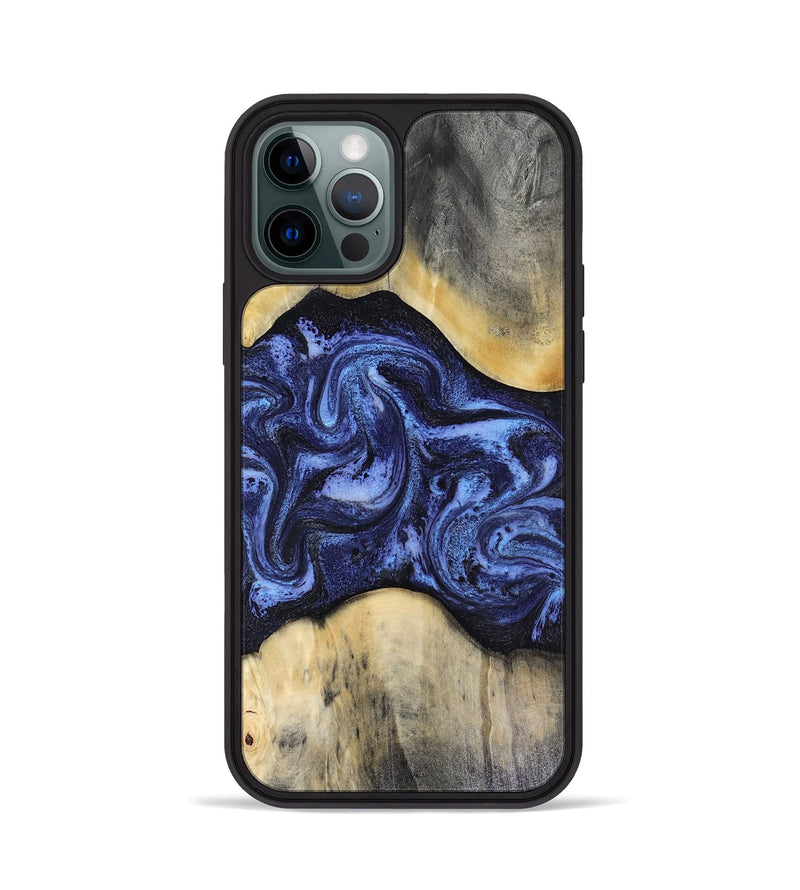 iPhone 12 Pro Wood Phone Case - Jeannie (Blue, 816366)