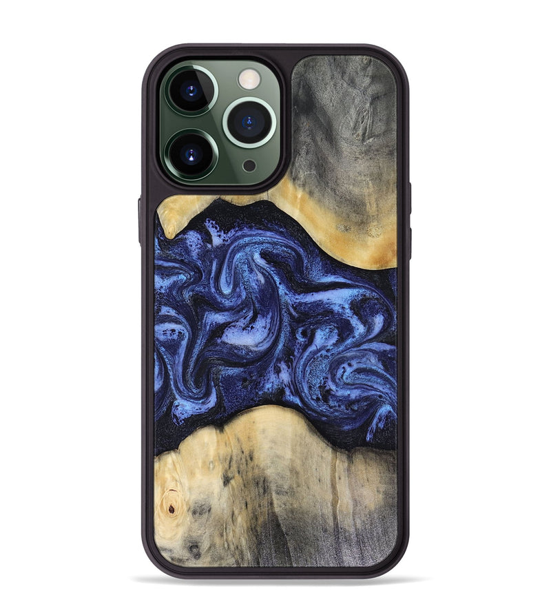 iPhone 13 Pro Max Wood Phone Case - Jeannie (Blue, 816366)