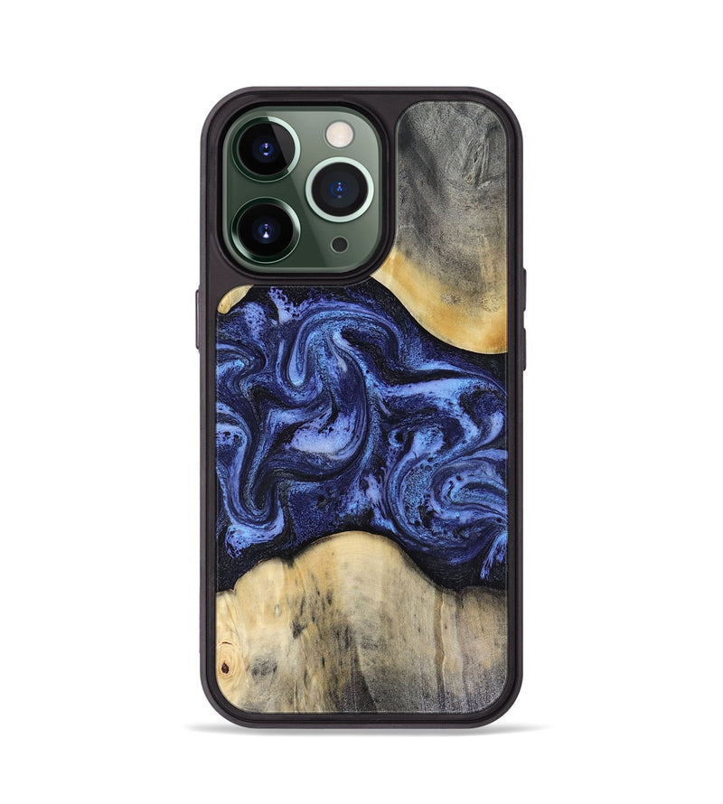 iPhone 13 Pro Wood Phone Case - Jeannie (Blue, 816366)