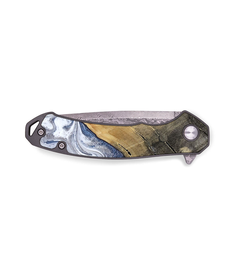 EDC Wood Pocket Knife - Stevie (Blue, 816370)